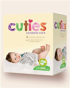 CUTIES BABY DIAPER SIZE 2  12-18 LBS