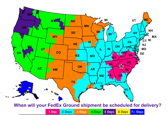 FedEx Transit Map